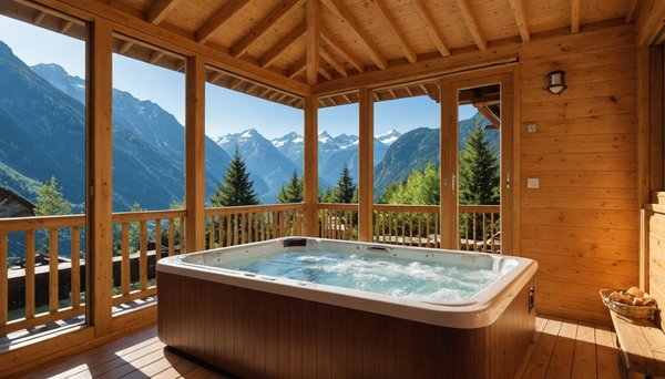 Découvrez les chalets avec jacuzzi privatif en savoie